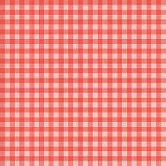 Seamless Gingham Pattern in Red and White