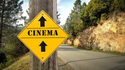 Street Sign to Cinema