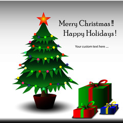 christmas tree with gifts