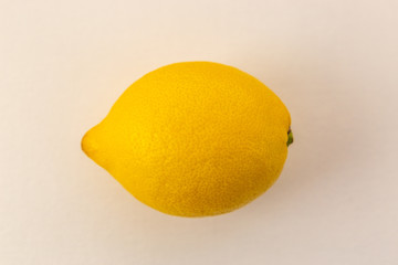 Top view of lemon on white background © TaniaP