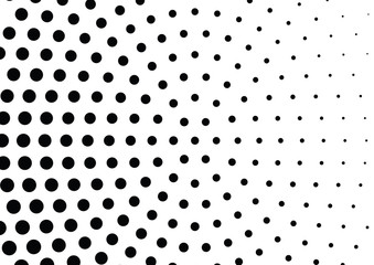 Abstract halftone dotted background. Monochrome pattern with dot and circles.  Vector modern pop art texture for posters, sites, business cards, cover postcards, interior design, labels, stickers.