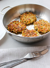 Fried cabbage fritters