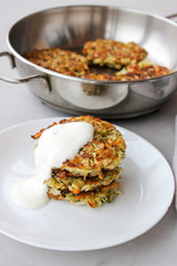 Fried cabbage fritters