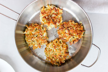 Fried cabbage fritters