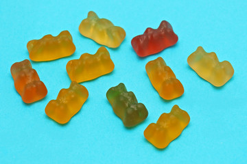 Colorful jelly candy