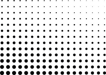 Abstract halftone dotted background. Monochrome pattern with dot and circles.  Vector modern pop art texture for posters, sites, business cards, cover postcards, interior design, labels, stickers.