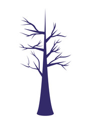 Tree of winter season vector design