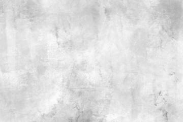 Concrete wall white color for background. Old grunge textures with scratches and cracks. White painted cement wall texture.