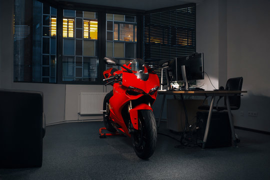 Ducati 1199 Panigale at office 