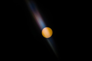 The Sun : Spectrum of the Sun / Telephoto image of the sun taken through a light protective filter
