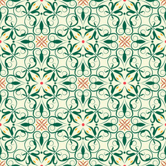 Seamless tiles background. Mosaic pattern for ceramic in dutch, portuguese, spanish, italian style.