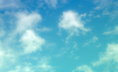 blue sky with beautiful natural white clouds