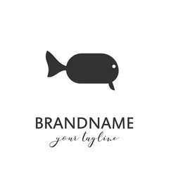 Fish logo vector template, suitable for fishing, restaurant seafood, market shop, business store, aquatic mascot and environment icon. Illustration of graphic flat style