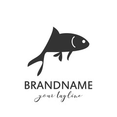 Fish logo vector template, suitable for fishing, restaurant seafood, market shop, business store, aquatic mascot and environment icon. Illustration of graphic flat style