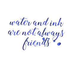 Vector lettering phrase 