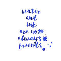 Vector lettering phrase 