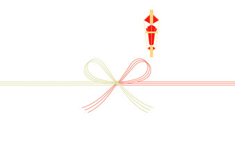 A4サイズ　水引　3本　のし紙　花結び