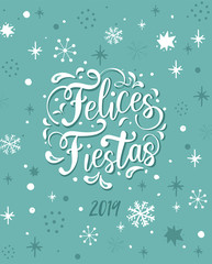 Merry Christmas Greetings Card in Spanish