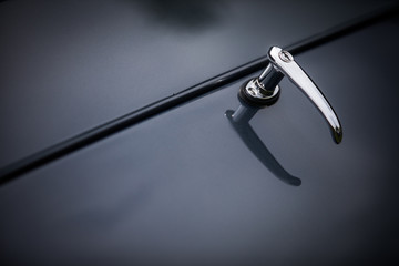 Vintage car trunk opener lever