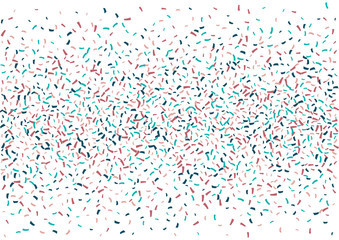 Festive color ribbon confetti background. Abstract frame confetti texture for holiday, postcard, poster, website, carnivals, birthday and children's parties. Cover confetti mock-up. Wedding card