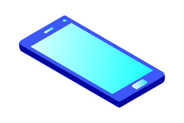 Smartphone vector illustration with symple design on white background