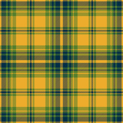 Yellow, blue and green tartan plaid. Stylish textile pattern.