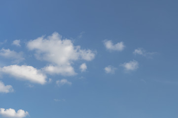 blue sky with white clouds