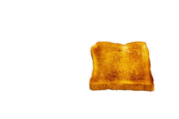 Toast isolated on white background
