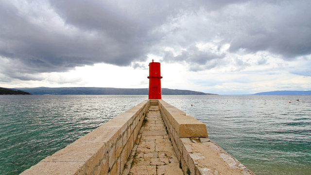 Beacon Lighthouse Island Cres Croatia