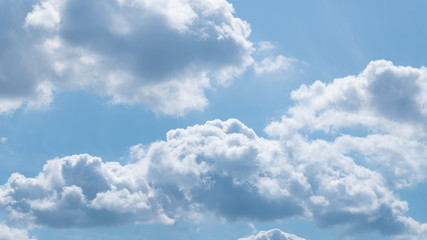 Summer cloudy blue sky. Cloudy background