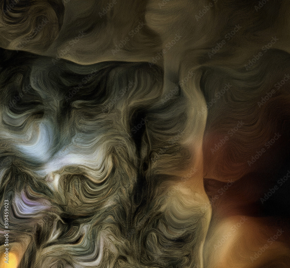 Aufkleber dark abstract pattern. 3d rendering