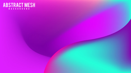 Mesh gradient abstract background vector