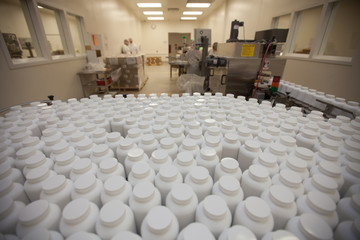production line in pharmaceutical manufacturing