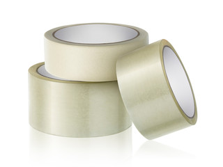adhesive tape on white background, isolated