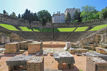 Ancient Amphitheatre Teatro Romano in Trieste Italy