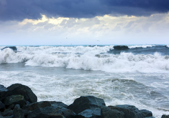  sea wave during storm