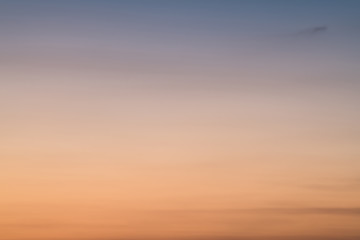 Sky gradient from blue to orange sunset