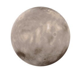 Charon, Moon of Dwarf Planet Pluto Isolated