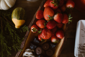 strawberries and chocolate - 310463682