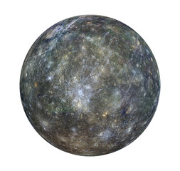 Planet Mercury Isolated