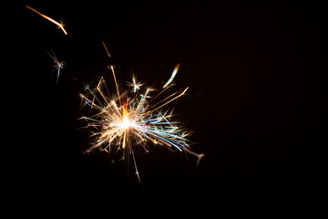 Burning sparkler