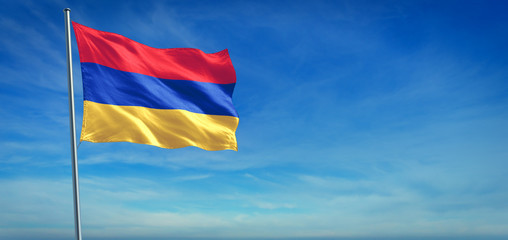 The National flag of Armenia
