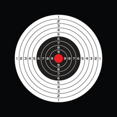 Shooting range target design, vector