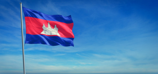 The National flag of Cambodia