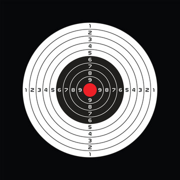 Shooting range target design, vector