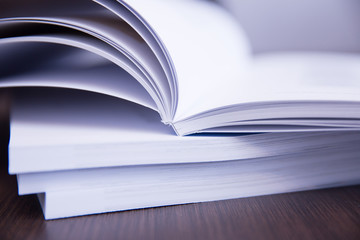 Printing activity with a guillotine.