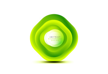 Square geometric banners with 3d smooth blend effect. Digital technology trendy icon design. Vector Illustration For Wallpaper, Banner, Background, Card, Book Illustration, landing page