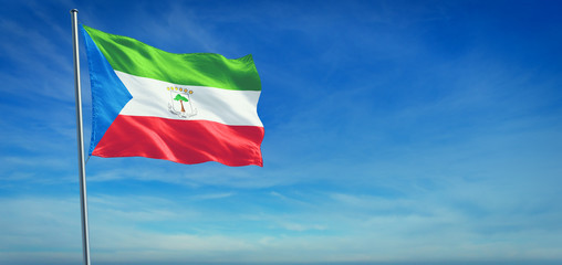 The National flag of Equatorial Guinea