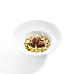 Delicious Italian Risotto with Mushrooms and Beef Cheeks