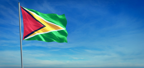 The National flag of Guyana